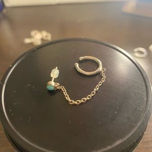 pura vida turquoise stud and ear cuff